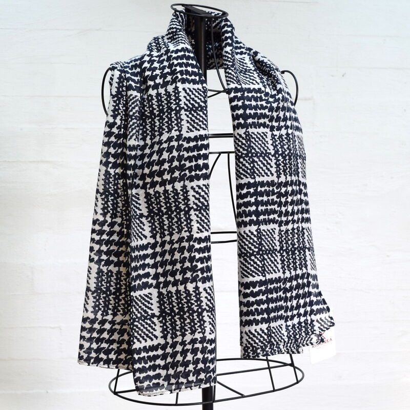 Riiminka scarf in cotton/silk
